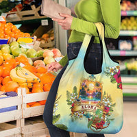 Aloha Hawaii Turtle Grocery Bag Retro Style LT05 - Polynesian Pride
