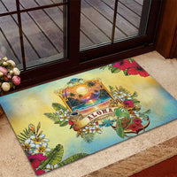 Aloha Hawaii Turtle Rubber Doormat Retro Style LT05 - Polynesian Pride