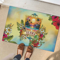 Aloha Hawaii Turtle Rubber Doormat Retro Style LT05 - Polynesian Pride