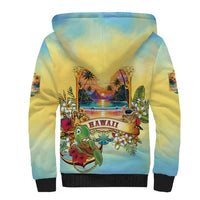 Aloha Hawaii Turtle Sherpa Hoodie Retro Style LT05 - Polynesian Pride