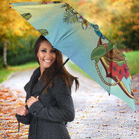 Aloha Hawaii Turtle Umbrella Retro Style - Polynesian Pride