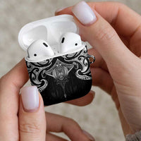 New Zealand Aotearoa AirPods Case Maori Manta Ray Moko Black LT05 - Polynesian Pride