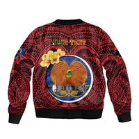 Personalized Papua New Guinea Gulf Province Bomber Jacket Mix Coat Of Arms Polynesian Pattern LT05 - Polynesian Pride