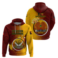 Papua New Guinea Western Province Hoodie Mix Coat Of Arms Polynesian Pattern LT05 - Polynesian Pride