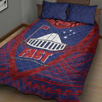 FAST Party Samoa Quilt Bed Set Samoan Coat Of Arms Ulafala Style