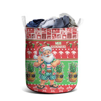 Mele Kalikimaka Hawaii Christmas Laundry Basket Funny Santa 67 Gen Alpha Slang - Polynesian Pride