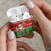 Mele Kalikimaka Hawaii Christmas AirPods Case Funny Santa 67 Gen Alpha Slang LT05 - Polynesian Pride