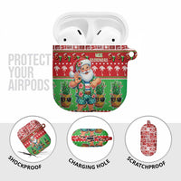Mele Kalikimaka Hawaii Christmas AirPods Case Funny Santa 67 Gen Alpha Slang - Polynesian Pride