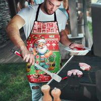 Mele Kalikimaka Hawaii Christmas Apron Funny Santa 67 Gen Alpha Slang - Polynesian Pride
