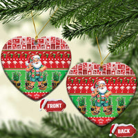 Mele Kalikimaka Hawaii Christmas Ceramic Ornament Funny Santa 67 Gen Alpha Slang - Polynesian Pride