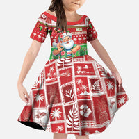 Mele Kalikimaka Hawaii Christmas Family Matching Mermaid Dress and Hawaiian Shirt Funny Santa 67 Gen Alpha Slang - Polynesian Pride