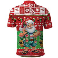 Mele Kalikimaka Hawaii Christmas Polo Shirt Funny Santa 67 Gen Alpha Slang - Polynesian Pride