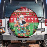 Mele Kalikimaka Hawaii Christmas Spare Tire Cover Funny Santa 67 Gen Alpha Slang - Polynesian Pride