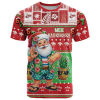 Mele Kalikimaka Hawaii Christmas T Shirt Funny Santa 67 Gen Alpha Slang LT05 Red - Polynesian Pride