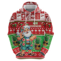 Mele Kalikimaka Hawaii Christmas Zip Hoodie Funny Santa 67 Gen Alpha Slang - Polynesian Pride