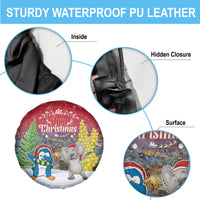 Christmas In July Spare Tire Cover Funny Dabbing Dance Koala And Blue Penguins LT05 - Polynesian Pride