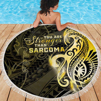 Sarcoma Awareness Beach Blanket You Are Stronger Than Sarcoma LT05 - Polynesian Pride