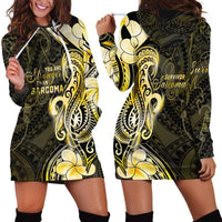Sarcoma Awareness Hoodie Dress You Are Stronger Than Sarcoma LT05 - Polynesian Pride