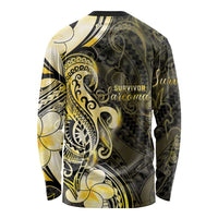 Sarcoma Awareness Long Sleeve Shirt You Are Stronger Than Sarcoma LT05 - Polynesian Pride