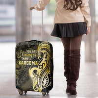 Sarcoma Awareness Luggage Cover You Are Stronger Than Sarcoma
