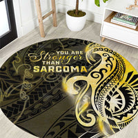Sarcoma Awareness Round Carpet You Are Stronger Than Sarcoma