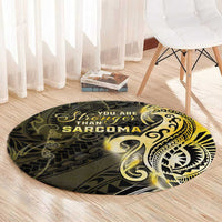 Sarcoma Awareness Round Carpet You Are Stronger Than Sarcoma