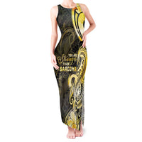 Sarcoma Awareness Tank Maxi Dress You Are Stronger Than Sarcoma LT05 Women Yellow - Polynesian Pride