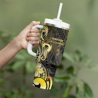 Sarcoma Awareness Tumbler With Handle You Are Stronger Than Sarcoma LT05 - Polynesian Pride