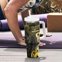 Sarcoma Awareness Tumbler With Handle You Are Stronger Than Sarcoma LT05 - Polynesian Pride