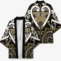 Custom Aotearoa Waikato Tainui Kimono Maori Tribal Pattern
