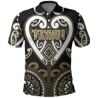 Custom Aotearoa Waikato Tainui Polo Shirt Maori Tribal Pattern LT05 Dark Yellow - Polynesian Pride