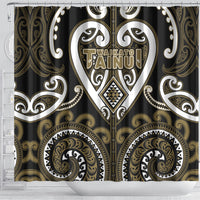Aotearoa Waikato Tainui Shower Curtain Maori Tribal Pattern
