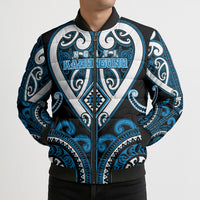 Custom Aotearoa Ngati Kahungunu Bomber Puffer Jacket Maori Tribal Pattern