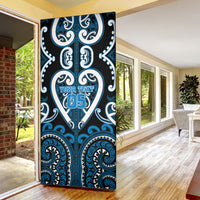 Custom Aotearoa Ngati Kahungunu Door Cover Maori Tribal Pattern