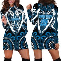 Custom Aotearoa Ngati Kahungunu Hoodie Dress Maori Tribal Pattern