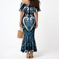 Custom Aotearoa Ngati Kahungunu Mermaid Dress Maori Tribal Pattern LT05 - Polynesian Pride