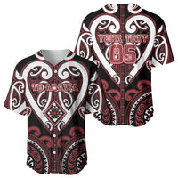 Custom Aotearoa Te Arawa Baseball Jersey Maori Tribal Pattern