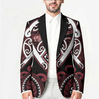 Custom Aotearoa Te Arawa Blazer Maori Tribal Pattern
