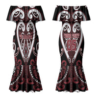 Custom Aotearoa Te Arawa Couples Matching Mermaid Dress and Hawaiian Shirt Maori Tribal Pattern