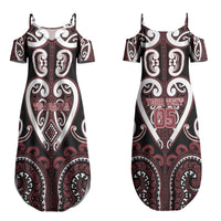 Custom Aotearoa Te Arawa Couples Matching Summer Maxi Dress and Hawaiian Shirt Maori Tribal Pattern