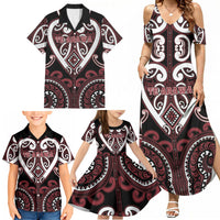 Custom Aotearoa Te Arawa Family Matching Summer Maxi Dress and Hawaiian Shirt Maori Tribal Pattern LT05 - Polynesian Pride