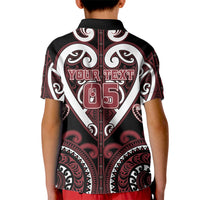 Custom Aotearoa Te Arawa Kid Polo Shirt Maori Tribal Pattern