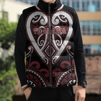 Custom Aotearoa Te Arawa Sleeveless Puffer Jacket Maori Tribal Pattern