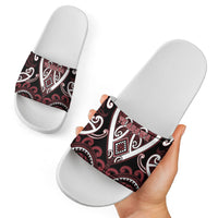 Aotearoa Te Arawa Slide Sandals Maori Tribal Pattern