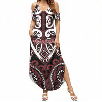 Custom Aotearoa Te Arawa Summer Maxi Dress Maori Tribal Pattern