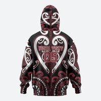 Custom Aotearoa Te Arawa Zip Hoodie Maori Tribal Pattern