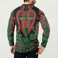 Custom Aotearoa Ngai Tuhoe Button Sweatshirt Maori Tribal Pattern