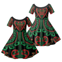 Custom Aotearoa Ngai Tuhoe Family Matching Tank Maxi Dress and Hawaiian Shirt Maori Tribal Pattern