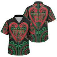 Custom Aotearoa Ngai Tuhoe Family Matching Tank Maxi Dress and Hawaiian Shirt Maori Tribal Pattern LT05 Son's Shirt Black - Polynesian Pride