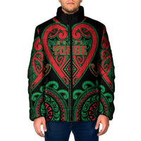 Custom Aotearoa Ngai Tuhoe Padded Jacket Maori Tribal Pattern